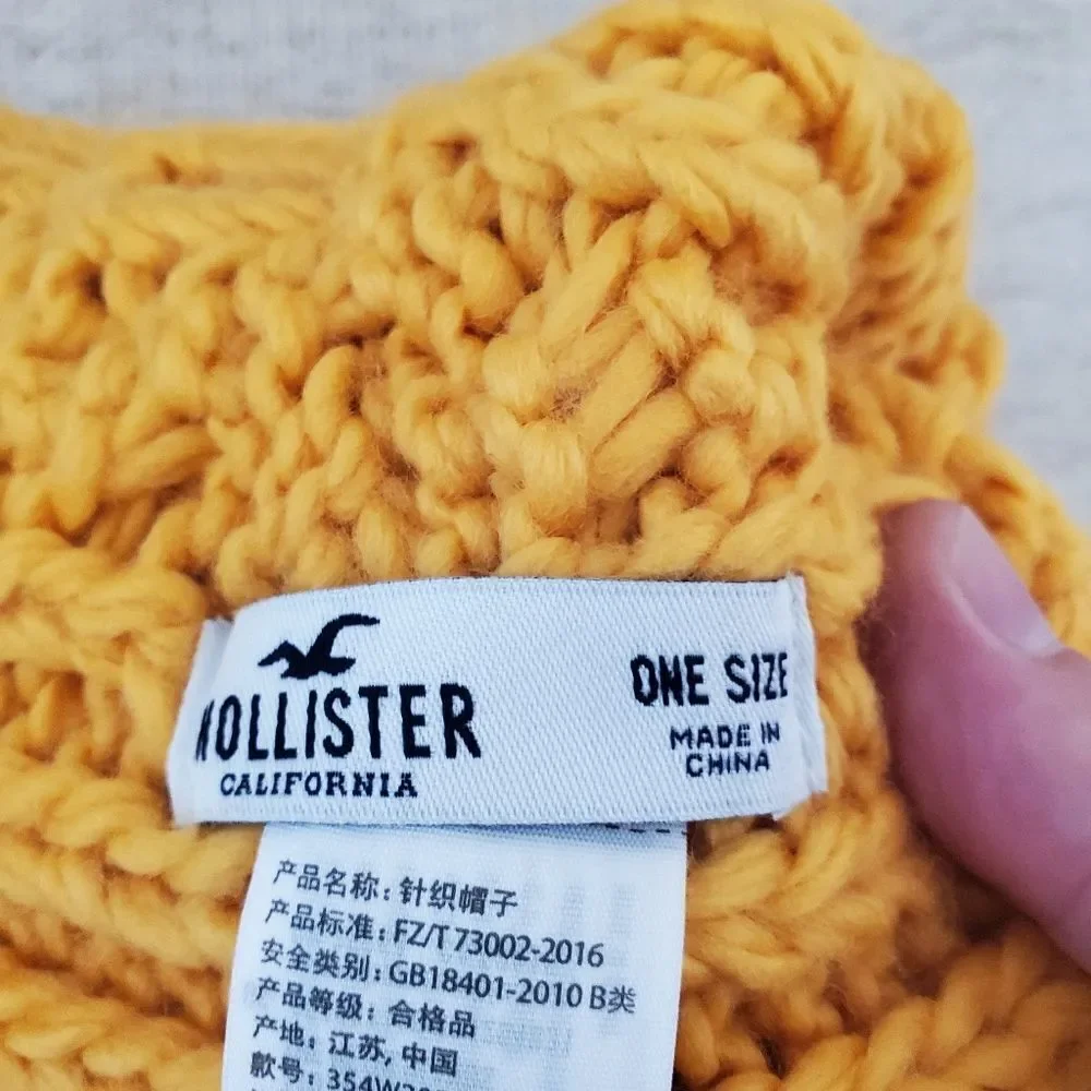 Hollister Pom Pom Beanie